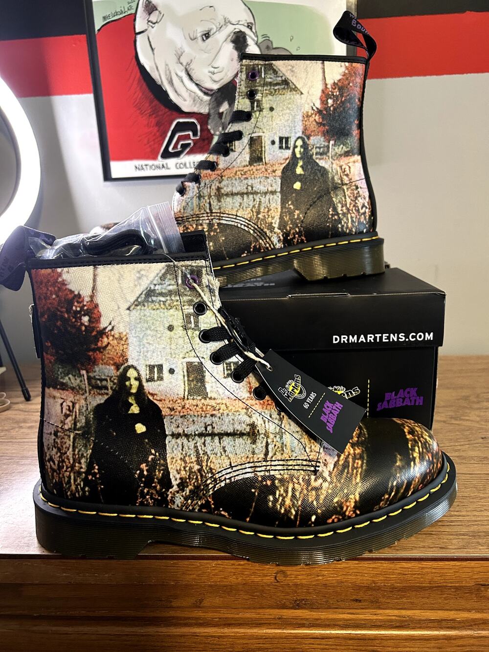 Dr Martens Black Sabbath 60 Years Mens size 11/EU 45 NWT213